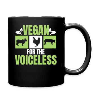 Vegan pour les sans-voix - vegan - Mug uni - noir - Droite