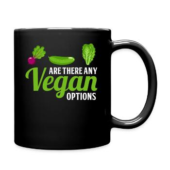 Existe-t-il des options végétaliennes - Vegan - Mug uni - noir - Droite