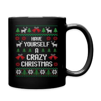 Faites-vous un Noël fou festif introverti - Mug uni - noir - Droite