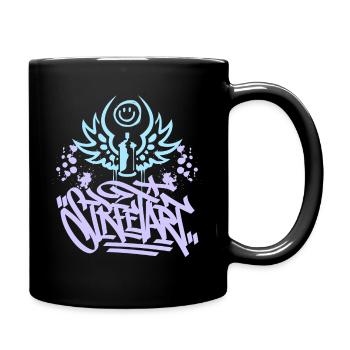 Street Art, Urban Graffiti, Graffiti Grunge - Full Colour Mug - black - Right