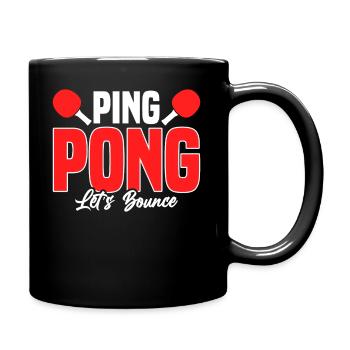 Ping Pong Let ́s Bounce - table tennis - Full Colour Mug - black - Right