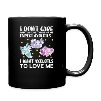 Axolotl salamandre de mer mexicaine amphibiens - Mug uni - noir - Droite