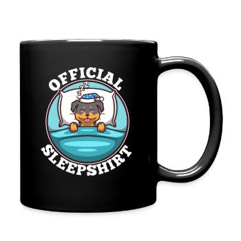 Official sleepshirt Rottweiler - Tasse einfarbig - Schwarz - Rechts