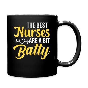 Les meilleures infirmières sont un peu folles - Mug uni - noir - Droite