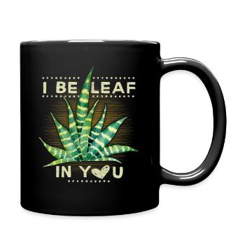 Sansevieria bow plante d’intérieur de chanvre disant - Mug uni - noir - Droite