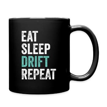 Burn Out Drifter Chemise Drift Car Drag Racing - Mug uni - noir - Droite