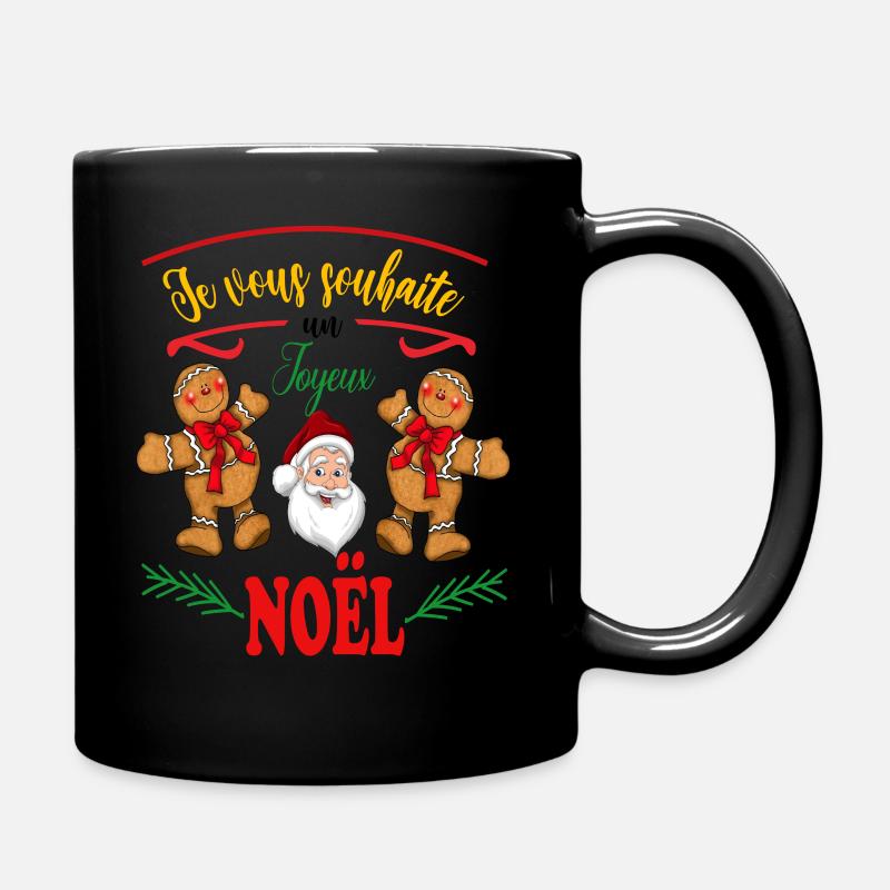 Je vous souhaite un joyeux noel - Mug uni - noir