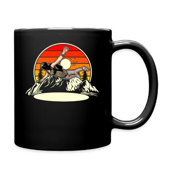 Skydiving Parachuting Parachute - Full Colour Mug - black - Right