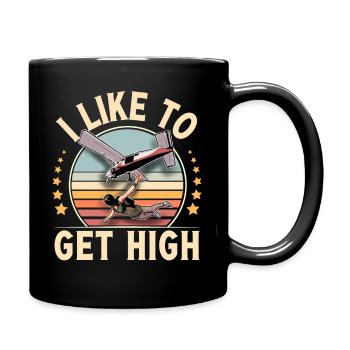 Skydiving Parachuting Parachute - Full Colour Mug - black - Right