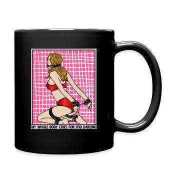 EROTIC GIRL SEXY BALL GAG SUBMISSION BONDAGE - Tasse einfarbig - Schwarz - Rechts