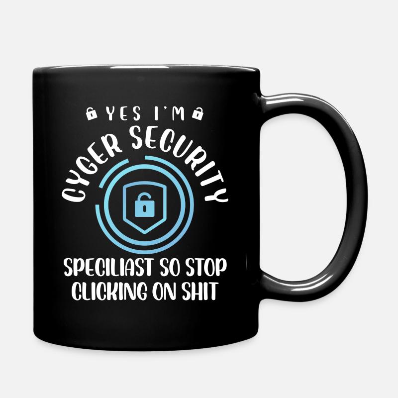 cyger security specialiast Design for a cyber - Tasse einfarbig - Schwarz