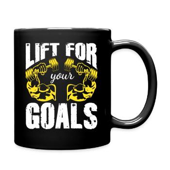 Lift For Your Goals Bodybuilding Gym - Mug uni - noir - Droite