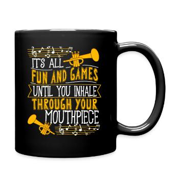 Trompettiste Trompette Instrument Cuivres Musique - Mug uni - noir - Droite