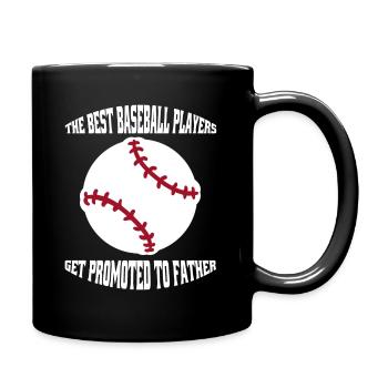 Baseball Dad Vater Baseballspiel Baseballliebhaber - Tasse einfarbig - Schwarz - Rechts