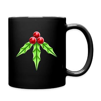Red Mistletoe Albrank For Christmas - Tasse einfarbig - Schwarz - Rechts
