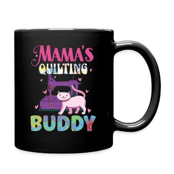 Mama’s Quilting Buddy Sewer Coudre Quilt Quilter - Mug uni - noir - Droite