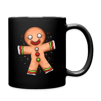 Gingerbread Man Joyeux Noël - Mug uni - noir - Droite