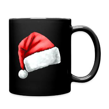 Chapeau de Père Noël - Mug uni - noir - Droite