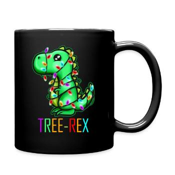 Arbre de Noël Rex T-Rex Fairy Lights Light Chain - Mug uni - noir - Droite