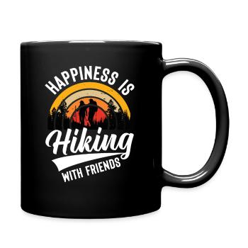 Randonnée entre amis Sentier de randonnée en montagne - Mug uni - noir - Droite