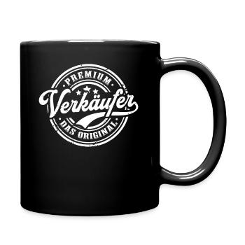 Verkäufer Original - Tasse einfarbig - Schwarz - Rechts