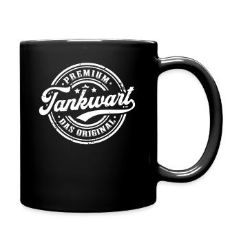 Tankwart Original Lustiges Tankwärter - Tasse einfarbig - Schwarz - Rechts