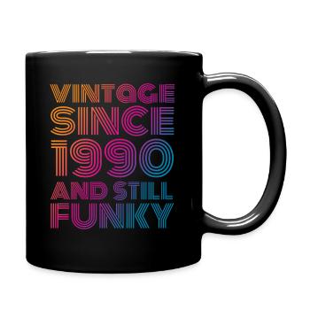 Vintage 1990 - Tasse einfarbig - Schwarz - Rechts