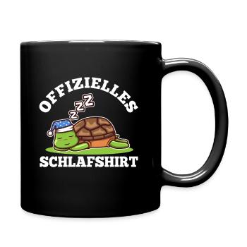 Official Sleeping Shirt Turtle - Full Colour Mug - black - Right