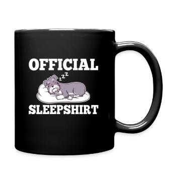 Chemise de nuit officielle Schnauzer - Mug uni - noir - Droite