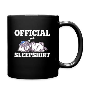 Chemise de nuit officielle Schnauzer - Mug uni - noir - Droite