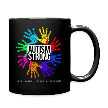 Autism Strong - Tasse einfarbig - Schwarz - Rechts
