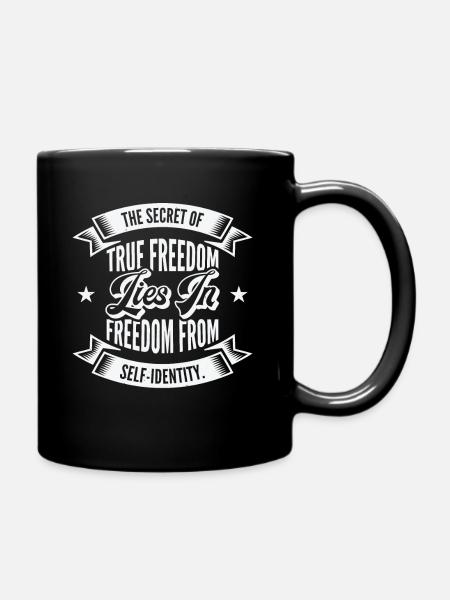 Motivational Freedom Self-care Inspiring Motivator - Full Colour Mug - black