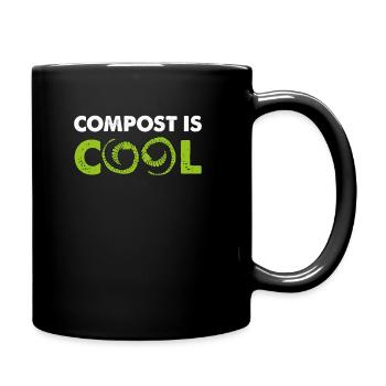 Le compost est cool, vermiculture de l’éleveur - Mug uni - noir - Droite