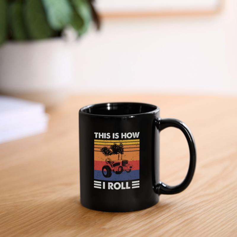 This Is How I Roll, Vintage Tractor Pulling Full Colour Mug