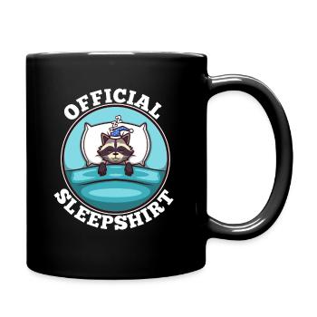 Official sleepshirt Raccoon - Full Colour Mug - black - Right