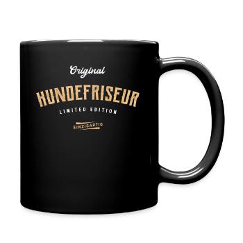 Hundefriseur Limited Edition Hunde Friseur - Tasse einfarbig - Schwarz - Rechts