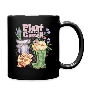 Jardinier, jardinier, jardinage Dicton - Mug uni - noir - Droite