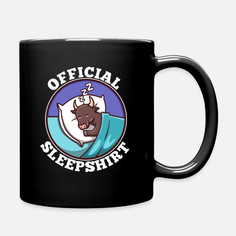 Official sleepshirt Taurus - Tasse einfarbig - Schwarz