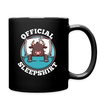 Official sleepshirt Taurus - Tasse einfarbig - Schwarz - Rechts