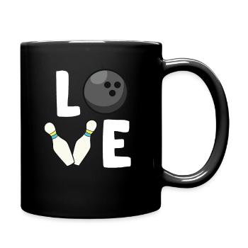 Bowling Love Bowling Player Funny Bowling - Full Colour Mug - black - Right