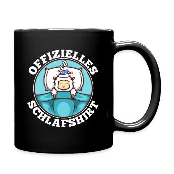 Offizielles schlafshirt Schaf - Tasse einfarbig - Schwarz - Rechts