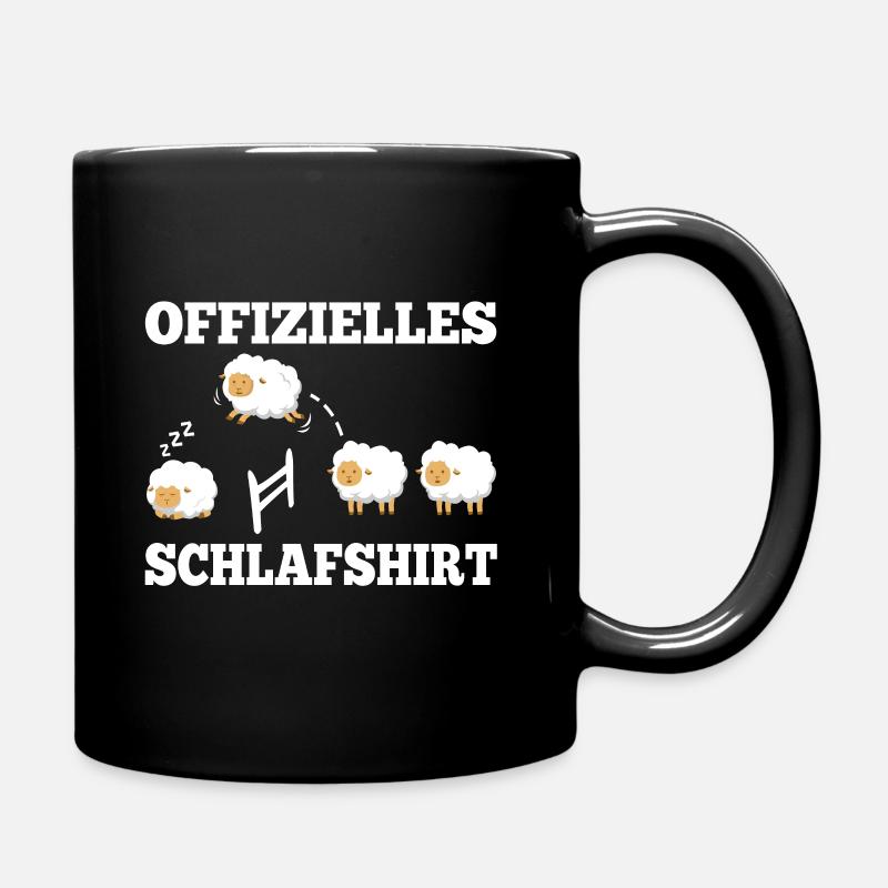 Offizielles schlafshirt Schaf - Tasse einfarbig - Schwarz
