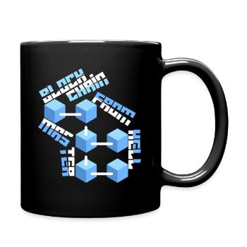 Blockchain Master Block Chain drôle de dicton - Mug uni - noir - Droite