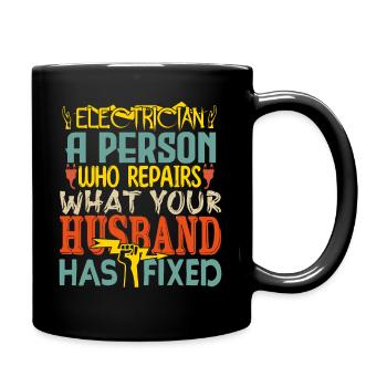 Electrician - Mug uni - noir - Droite