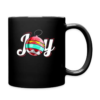 Logo de joie de boule de Noël pour Noël - Mug uni - noir - Droite