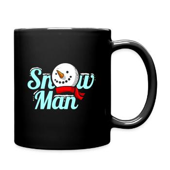 The SnowMan Costume For Christmas - Tasse einfarbig - Schwarz - Rechts