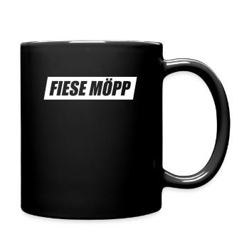 Fiese Möpp Fieser Hund Kölsch Kölner Karneval Köln - Tasse einfarbig - Schwarz - Rechts