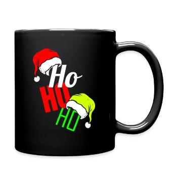 Ho HO HO Elfs Hat et Santas Hat pour Noël - Mug uni - noir - Droite