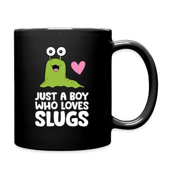 Just a Boy Who Loves Slugs - Full Colour Mug - black - Right