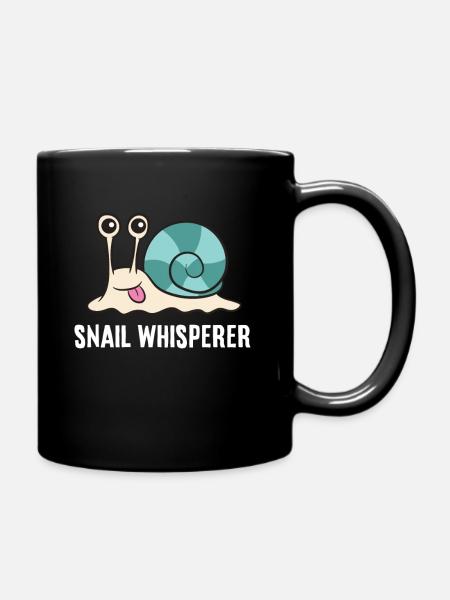 Escargot Whisperer Love Snails - Mug uni - noir